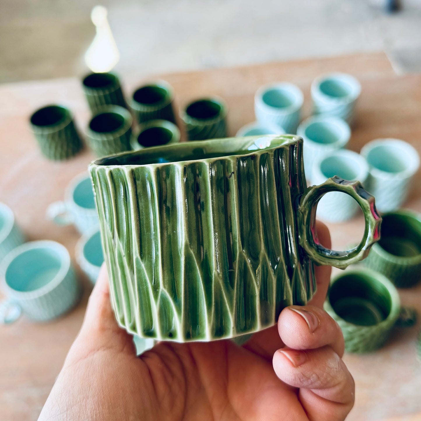 Carved cup